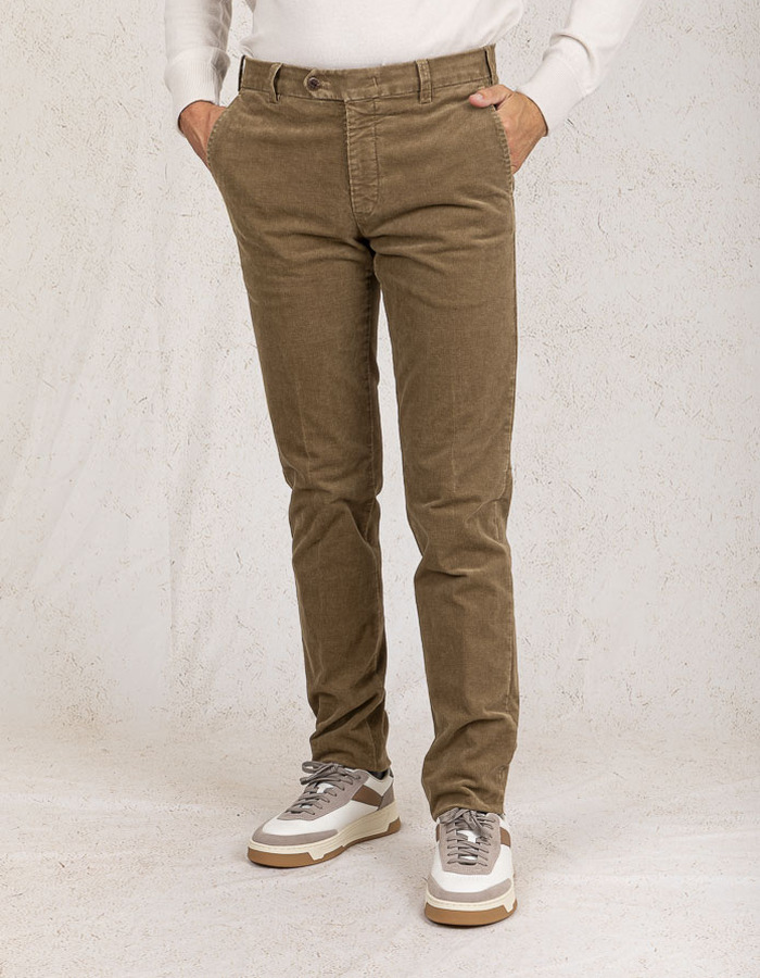 Mmx slim fit broek kaki