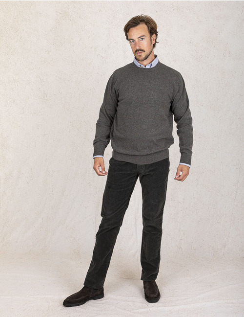 Alan Paine pull met ronde hals
