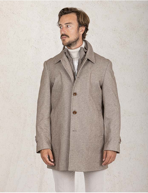 Blue Industry midi mantel bruin