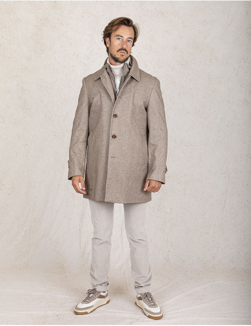 Blue Industry midi mantel bruin