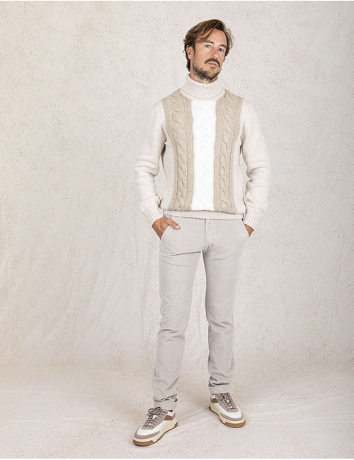 Briglia modern fit broek beige