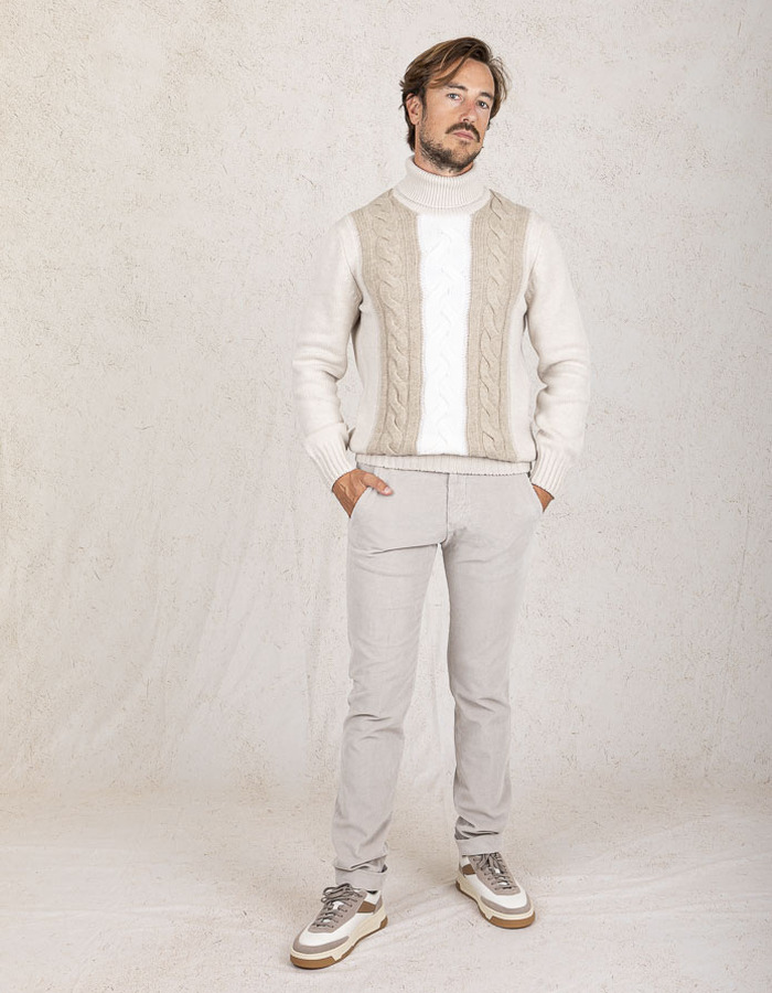 Briglia modern fit broek ecru