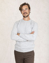 Gran Sasso pull met ronde hals grijs