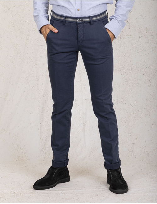 Mason's slim fit broek blauw