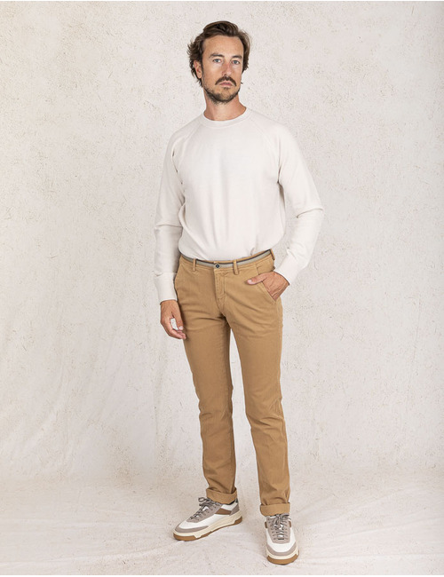 Mason's slim fit broek beige