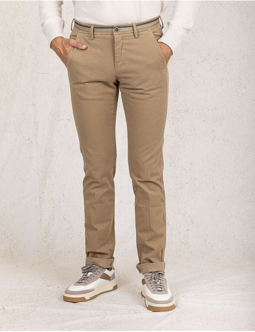 Mason's slim fit broek beige