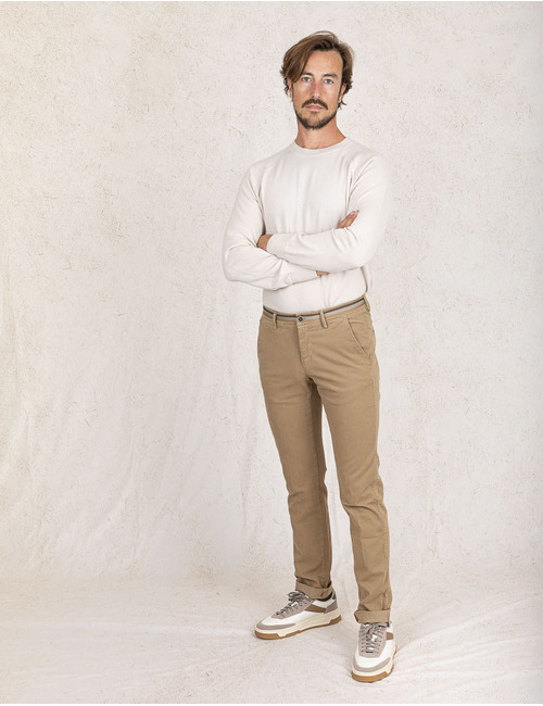 Mason's slim fit broek beige