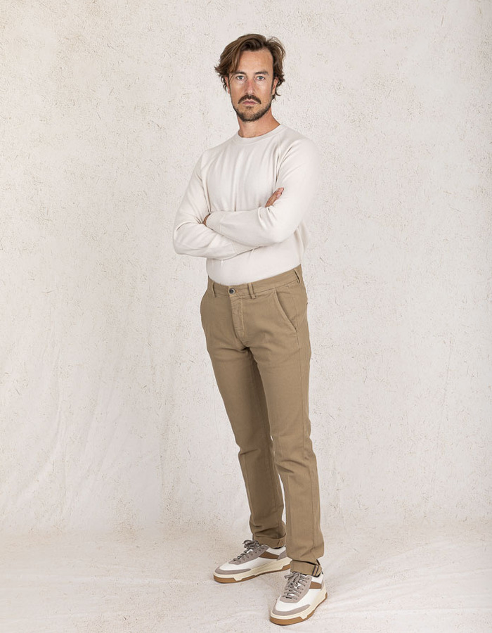 Mason's slim fit broek beige