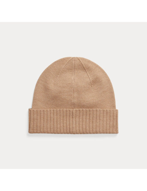 Signature Pony Wollen Beanie Camel Melange