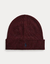 Signature Pony Wollen Beanie Aged Wine Heather