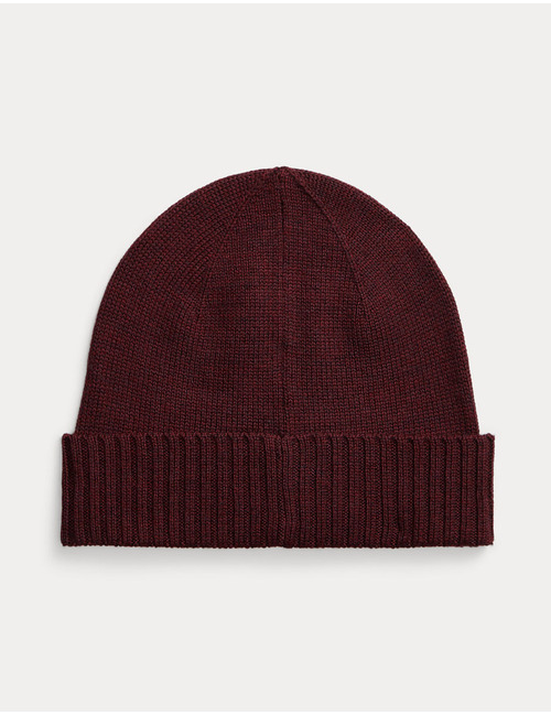Signature Pony Wollen Beanie Aged Wine Heather