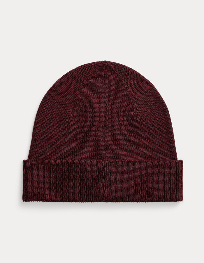 Signature Pony Wollen Beanie Aged Wine Heather
