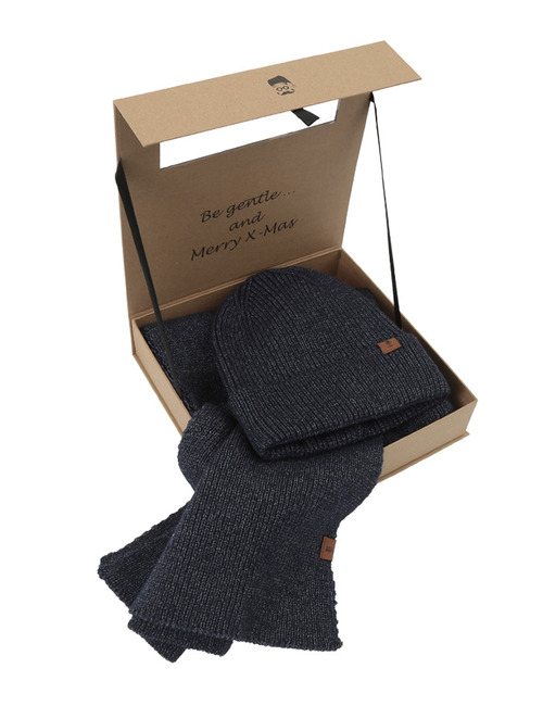 Prince Bowtie Muts en Sjaal Set Denim