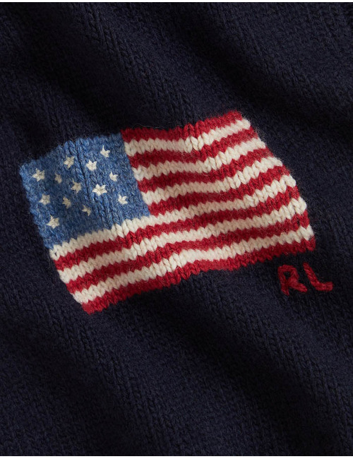 Flag Knit Wool-Blend Scarf