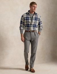 Custom Fit Geruite Flanellen Hemd