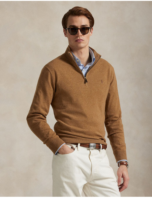 Wool Quarter-Zip Sweater