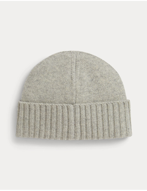Flag-Intarsia Wool-Blend Beanie in Andover Heather
