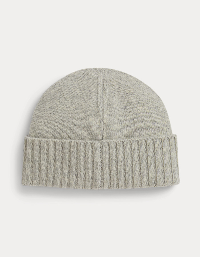Flag-Intarsia Wool-Blend Beanie in Andover Heather