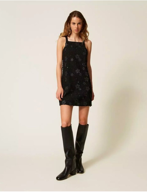 Twinset kort kleed zwart