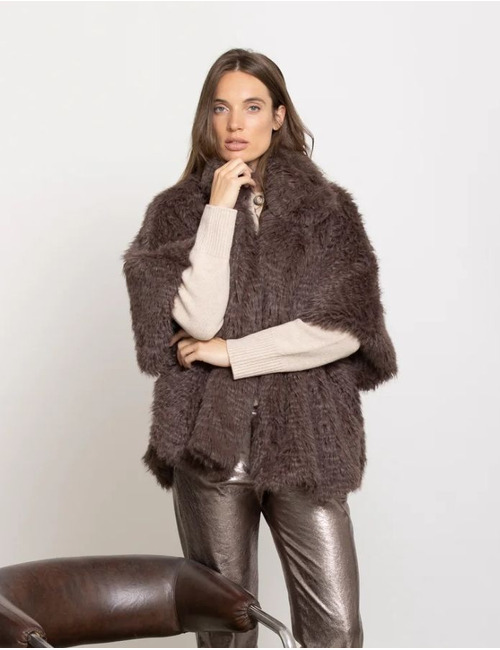 Gigue mantel taupe