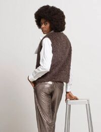 Gigue gilet taupe