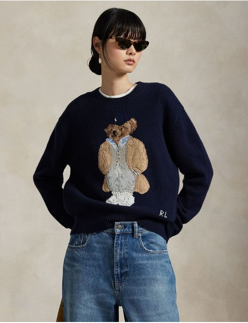 Ralph Lauren Dames lange mouw pull navy