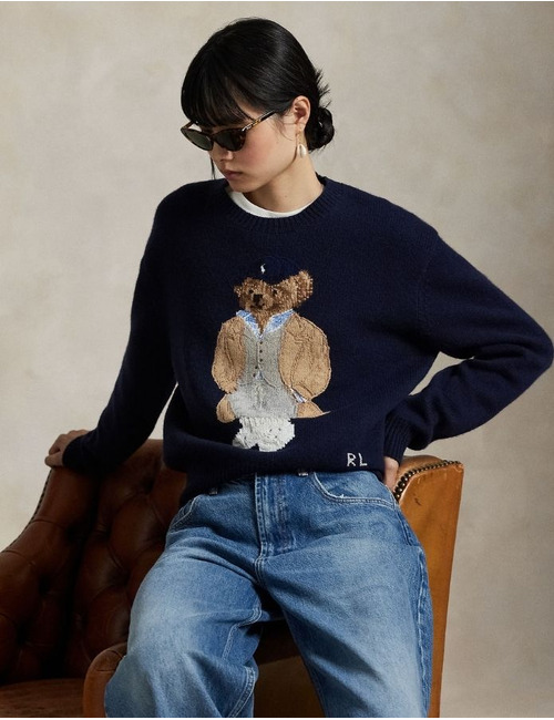 Ralph Lauren Dames lange mouw pull navy