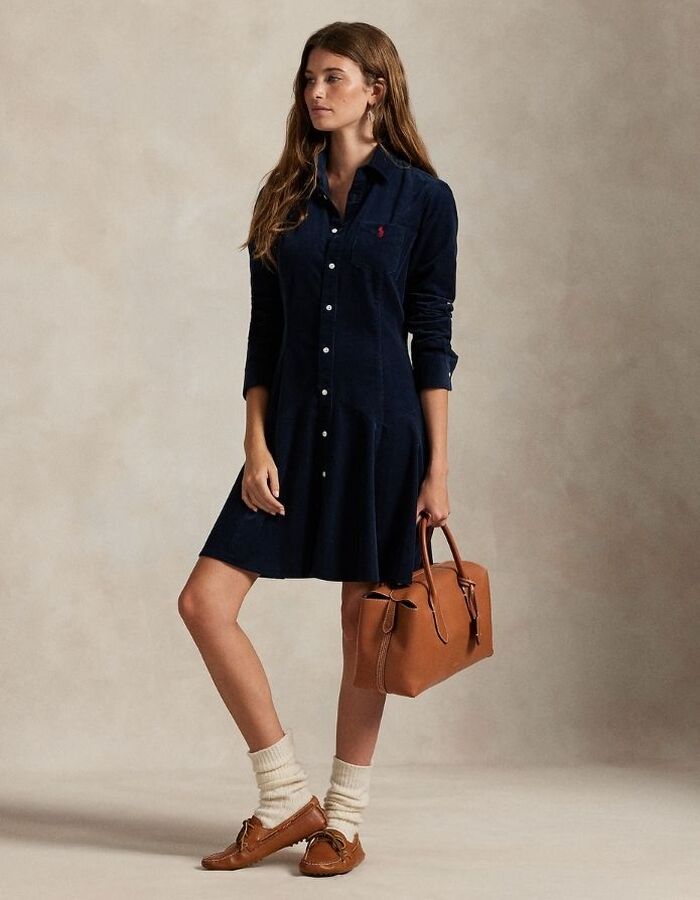 Ralph Lauren Dames kort kleed navy