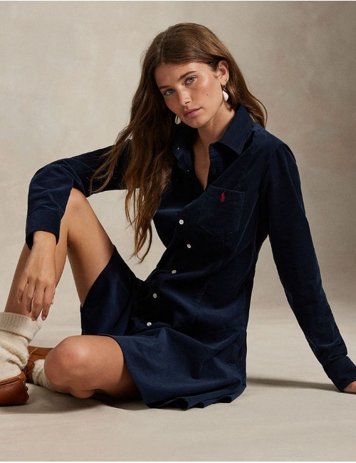 Ralph Lauren Dames kort kleed navy