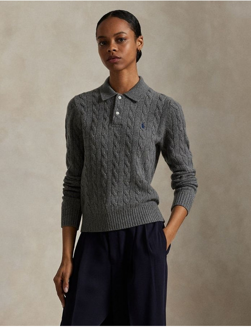 Ralph Lauren Dames lange mouw pull grijs