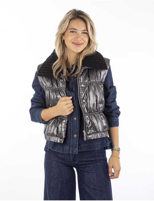 Due Amanti bodywarmer zilver