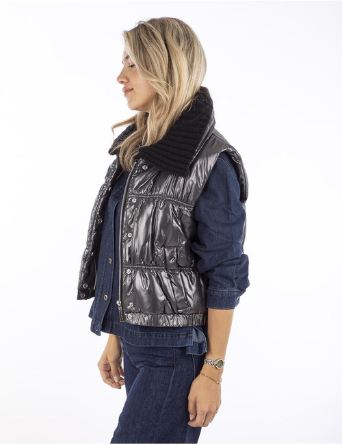 Due Amanti bodywarmer zilver