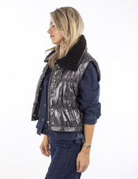 Due Amanti bodywarmer zilver