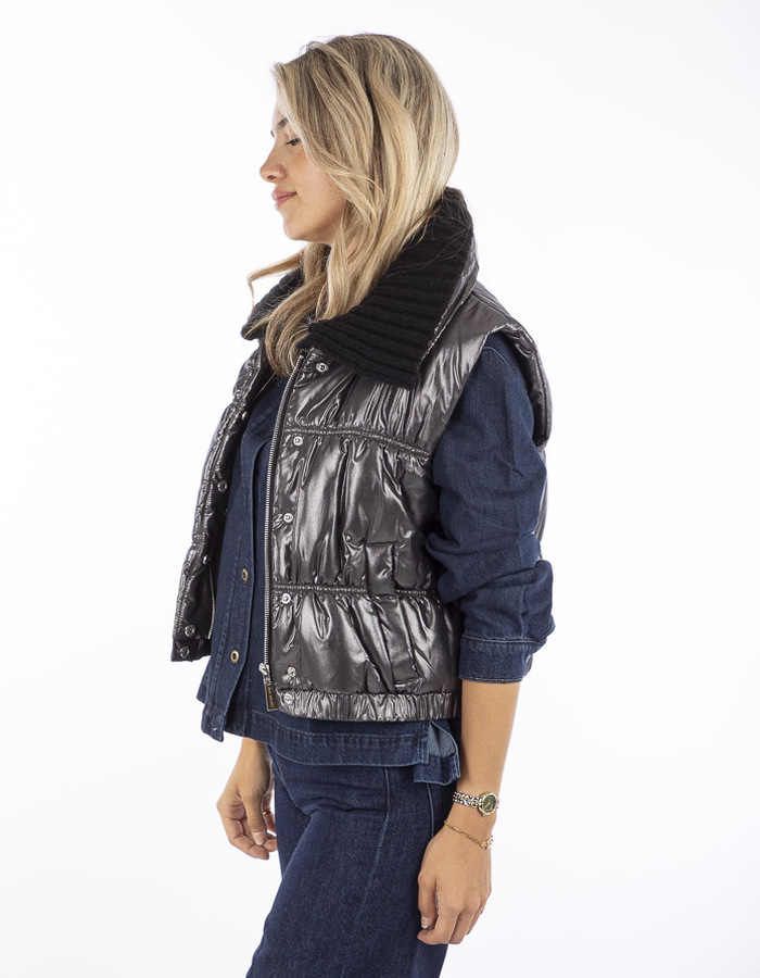 Due Amanti bodywarmer zilver