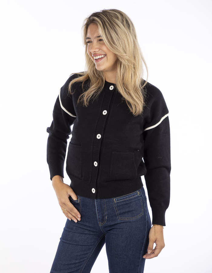 Leo & Ugo t-shirt lange mouw zwart