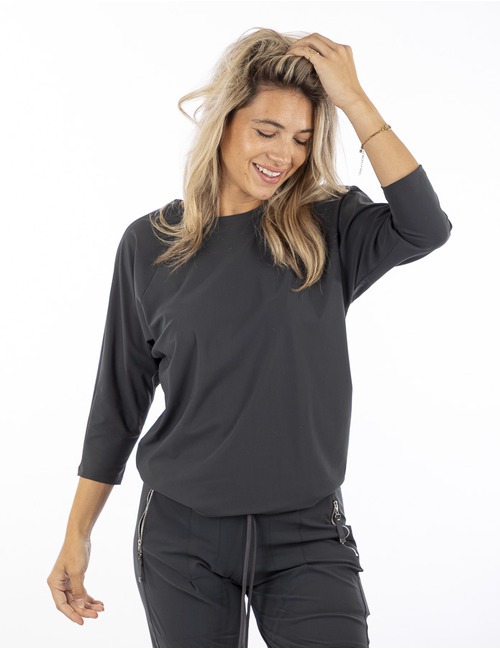 Raffaello Rossi t-shirt korte mouw grijs