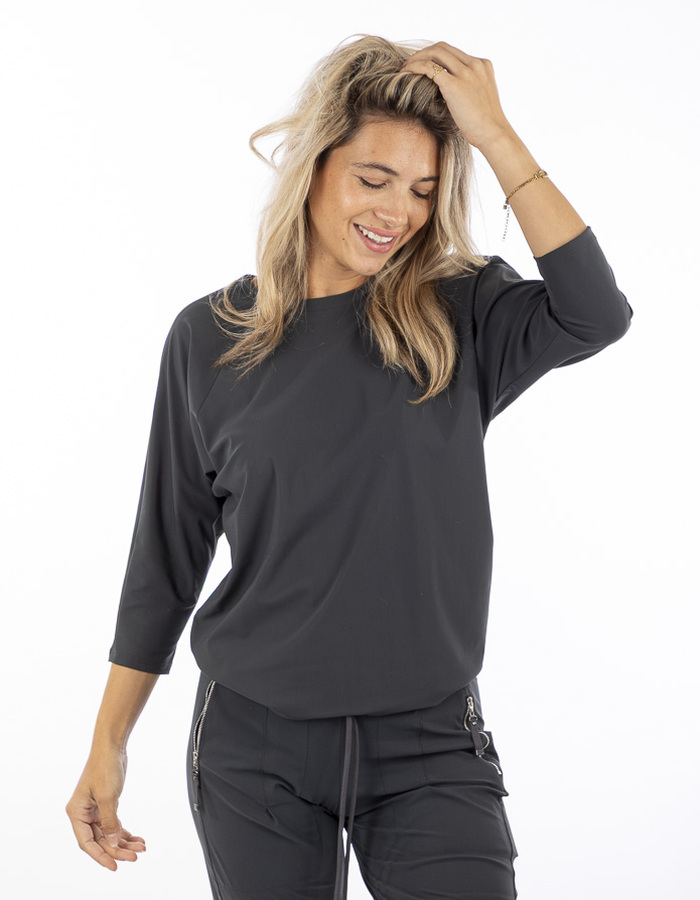 Raffaello Rossi t-shirt korte mouw grijs