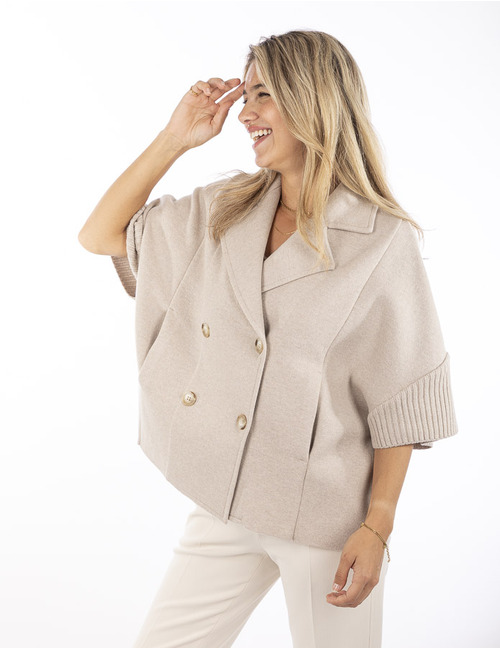 Anne Claire jas taupe/beige