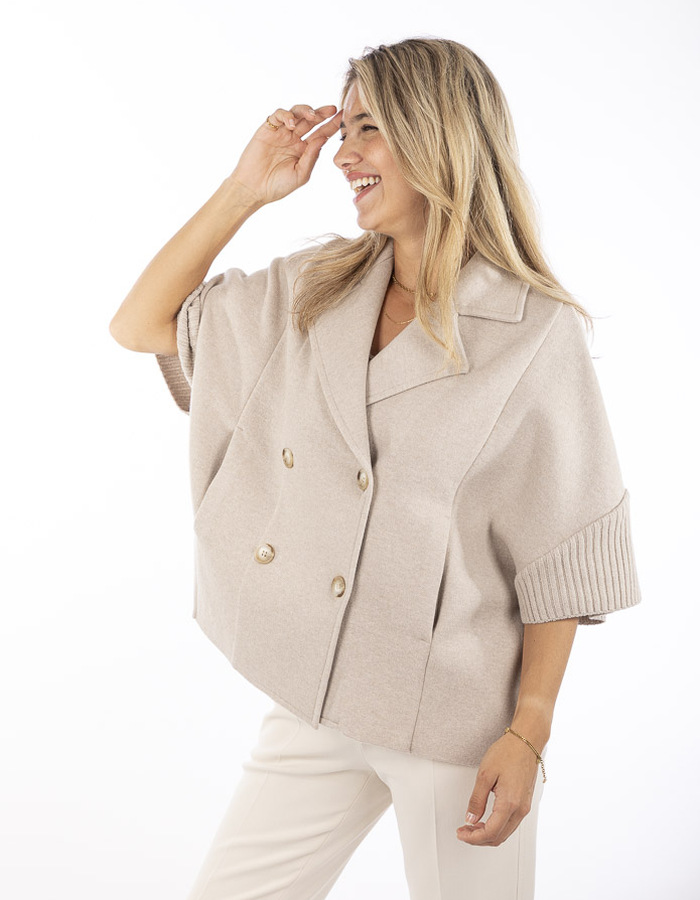 Anne Claire jas taupe/beige