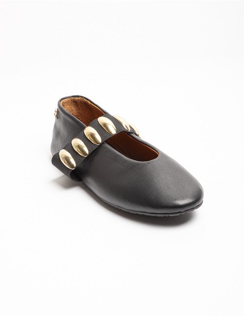 Babouche ballerina zwart