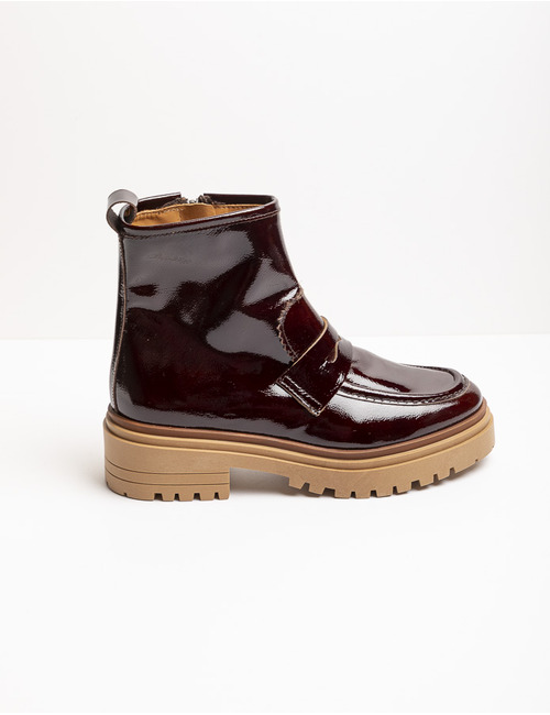 Ctwlk mocassin met hak bruin