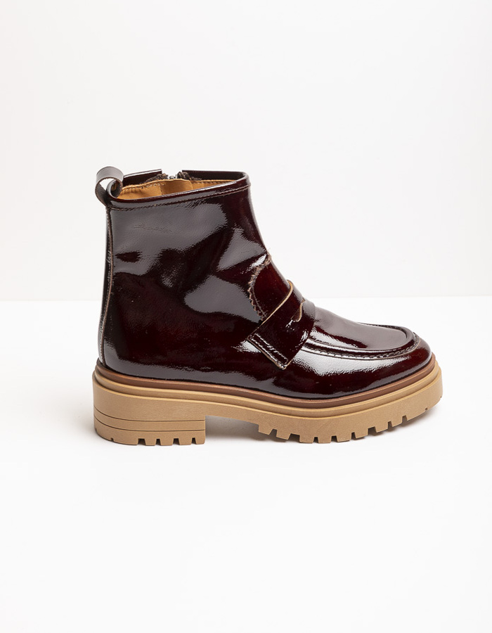 Ctwlk mocassin met hak bruin