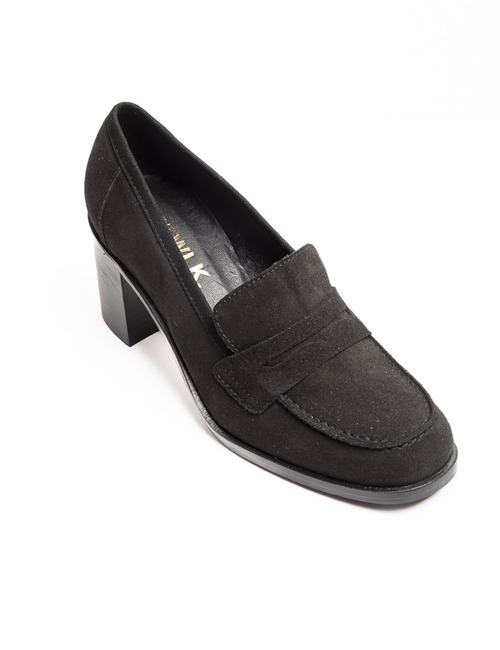 Ctwlk mocassin met hak bruin