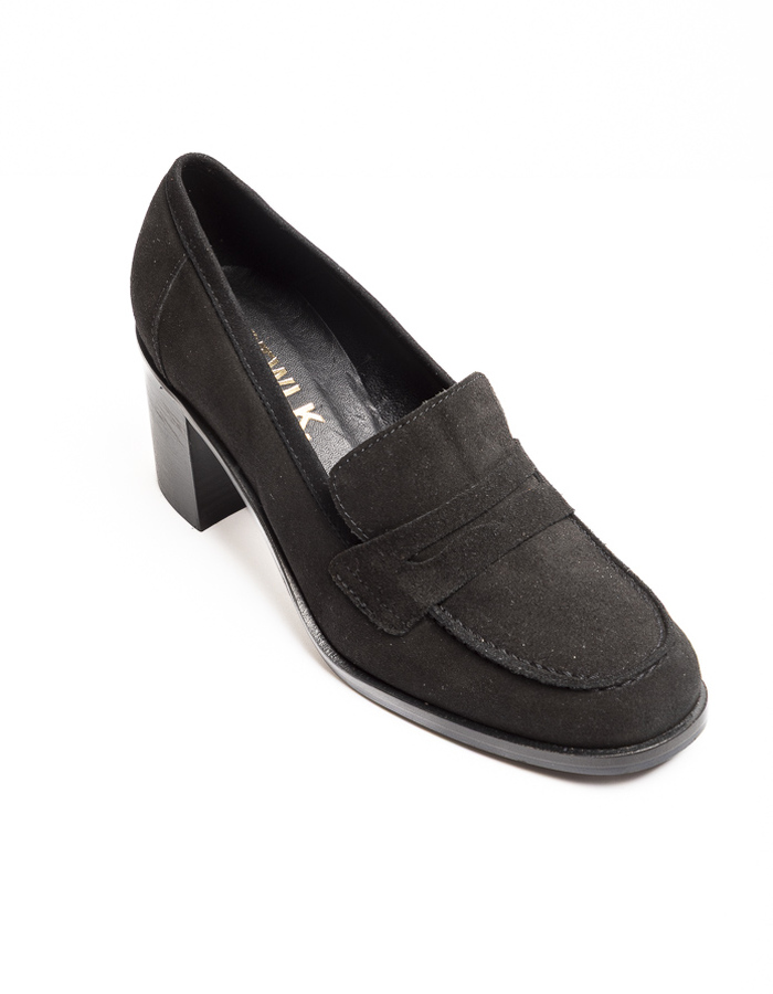 Ctwlk mocassin met hak bruin