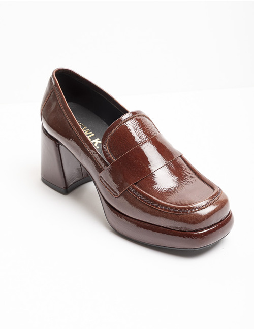 Ctwlk mocassin met hak bordeaux