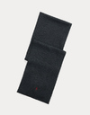 Signature Pony Wool Scarf in Dark Granite Heather 