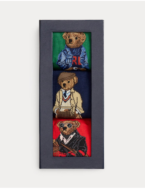 Polo Bear 3-Pack Sokken in Giftbox 
