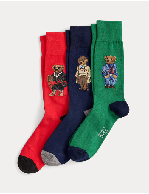 Polo Bear 3-Pack Sokken in Giftbox 