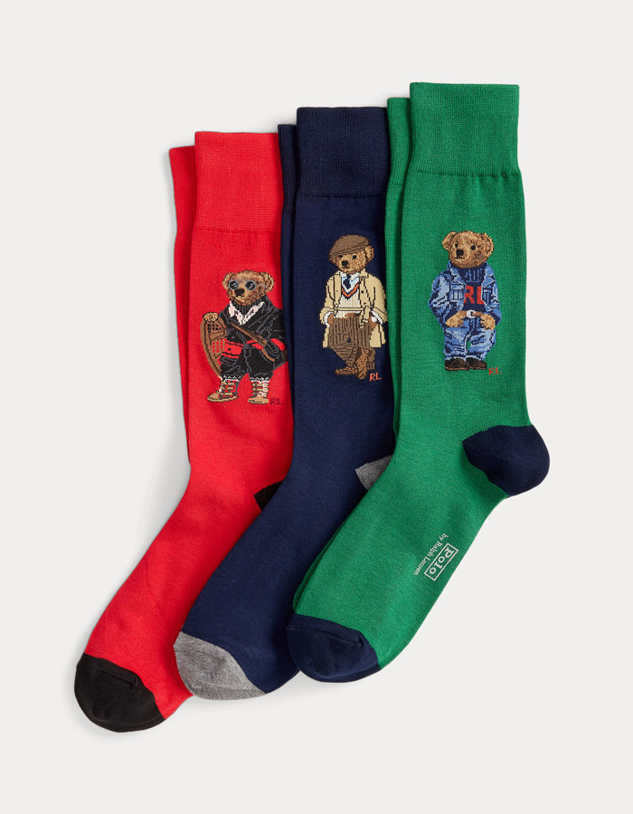 Polo Bear 3-Pack Sokken in Giftbox 