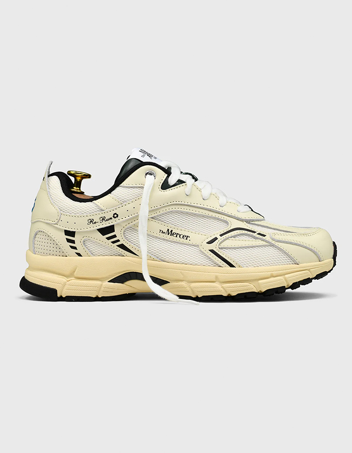 The Re-Run Nappa Sneakers in Off White 